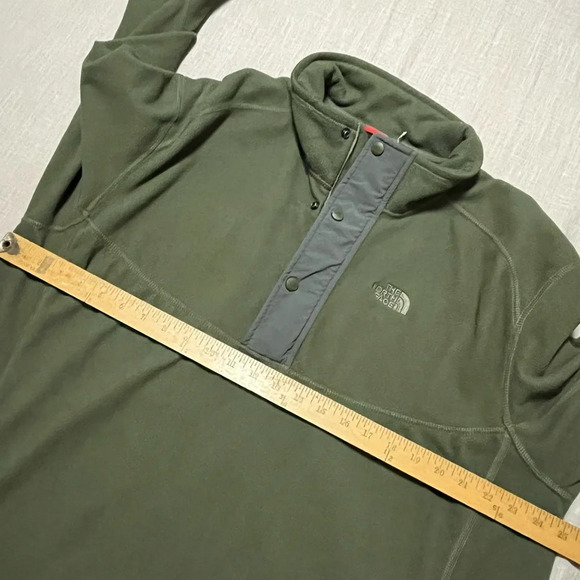 The North Face Cragmont quarter snap fleece olive army green measures as size 2x - Picture 5 of 6